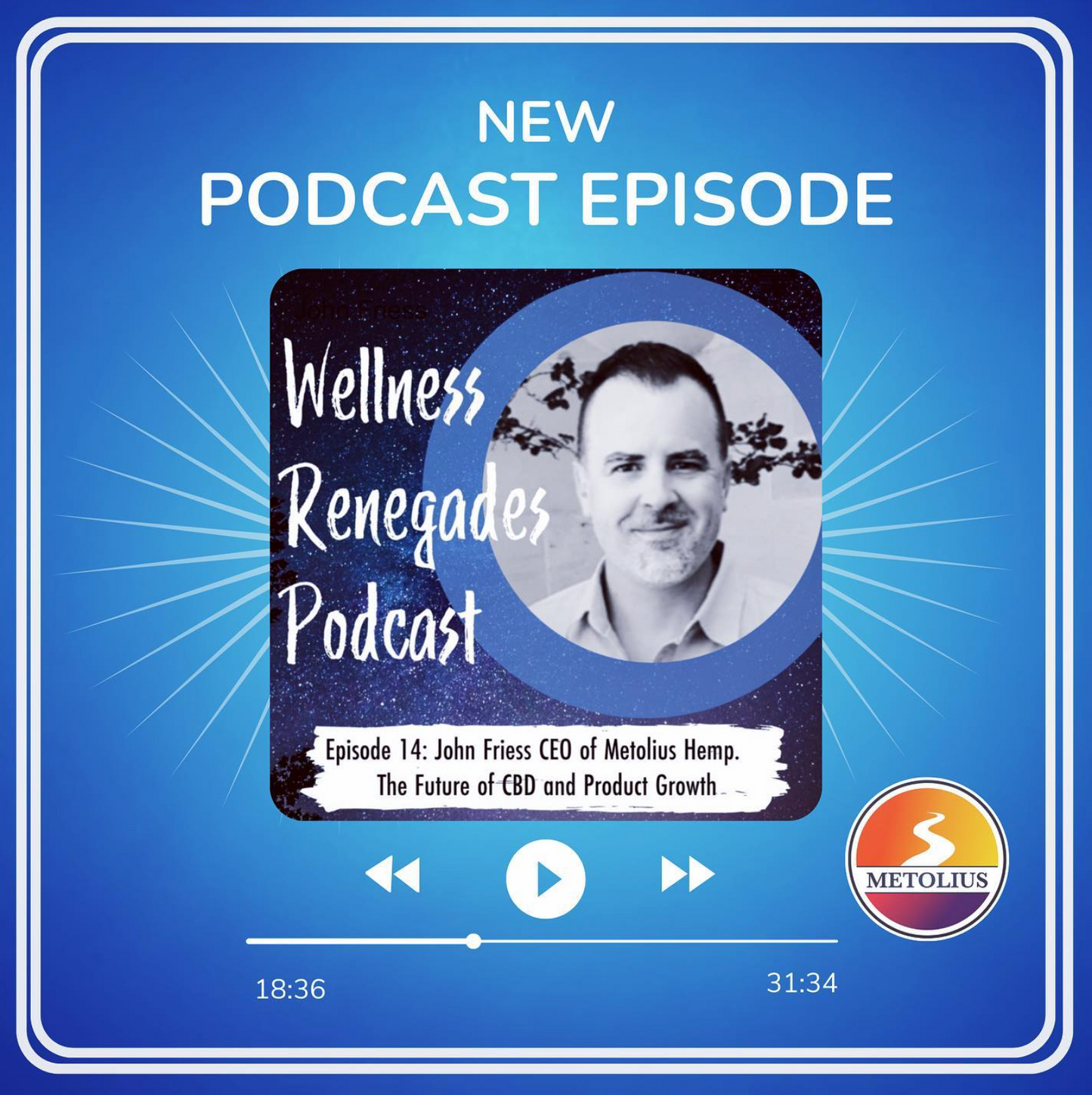 Wellness Renegades Podcast - Episode 14: John Friess CEO Of Metolius Hemp, Product Growth And CBD Products