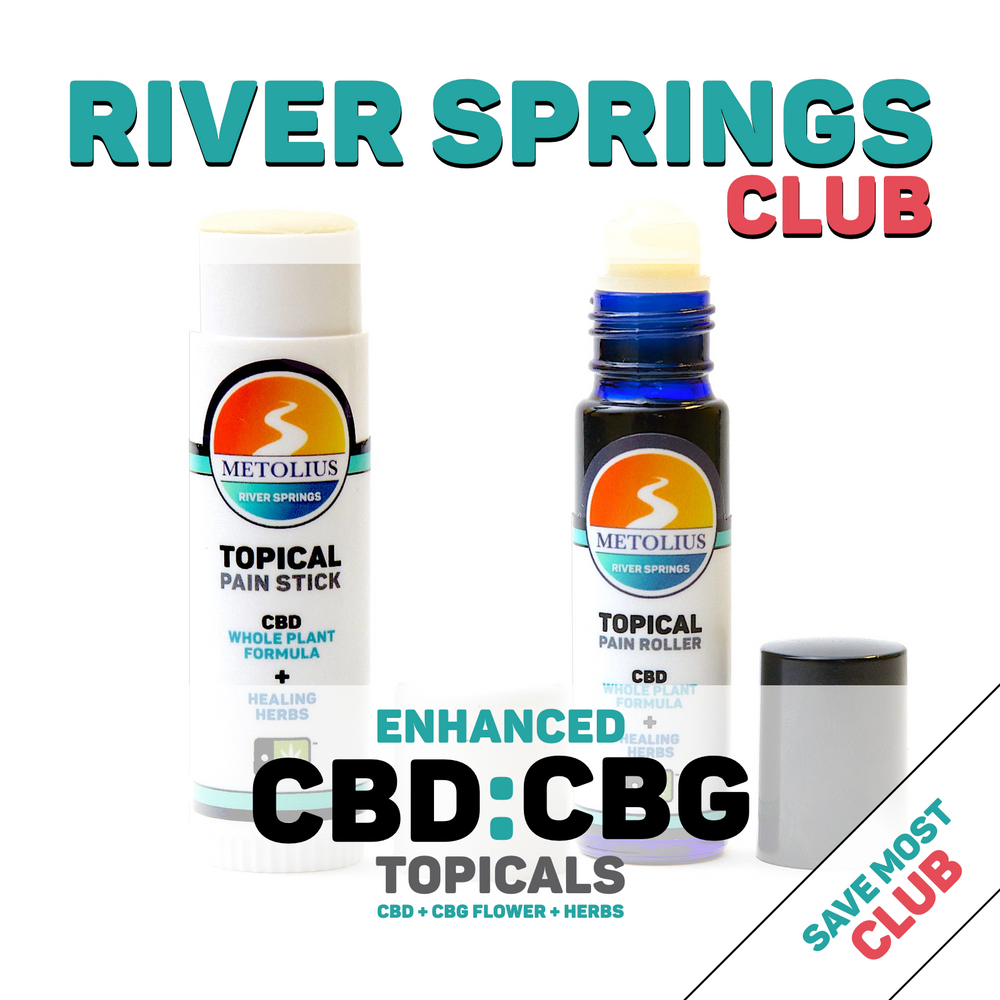 RIVER SPRINGS CLUB - CBD + CBG EXTRACT + ESSENTIAL OILS + HEALING HERBS