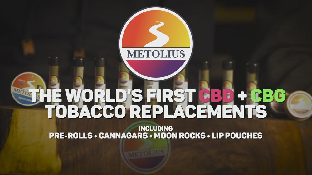 
                  
                    Load and play video in Gallery viewer, Metolius Hemp Company - River Line - The World&amp;#39;s First CBD + CBG Tobacco Replacements
                  
                