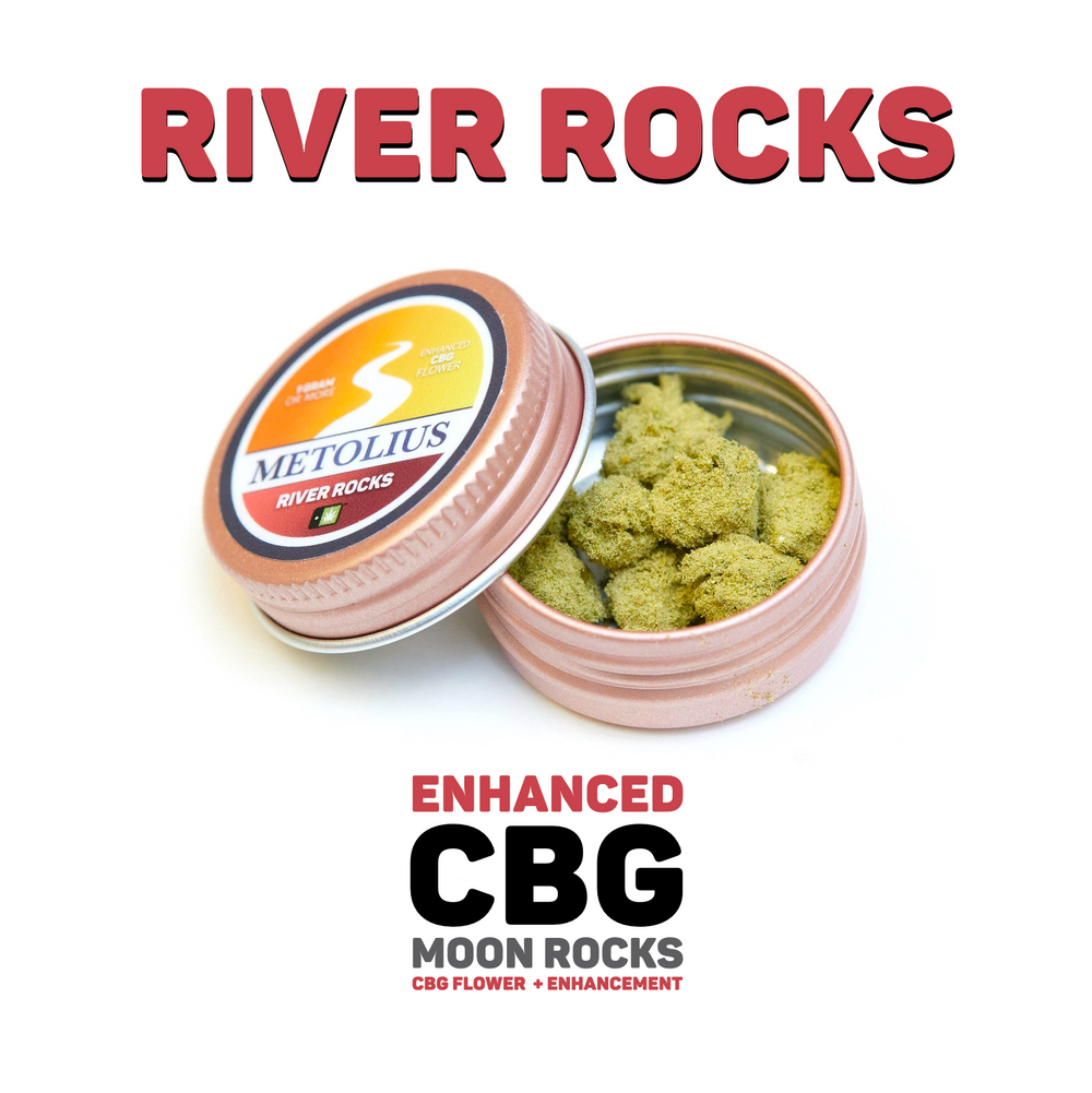 RIVER ROCKS - CBG FLOWER + CBD DISTILLATE + CBG KIEF - 200 MG